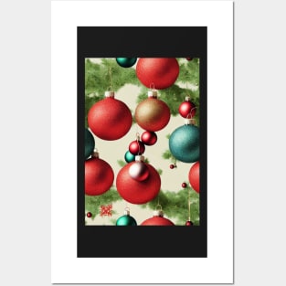 Christmas Seamless Pattern, Christmas Decorations #3 Posters and Art